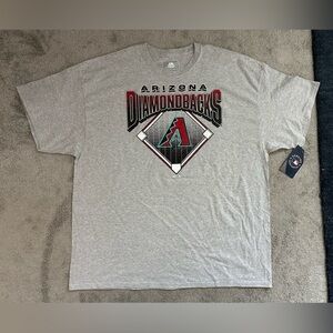 Arizona Diamondbacks Baseball Short Sleeve T-Shirt Heathered Grey XXL Unisex